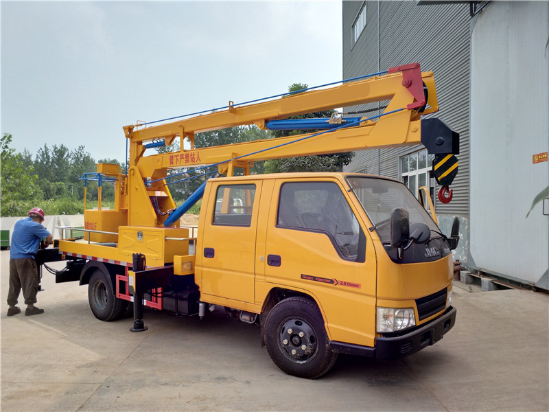 (12米 藍(lán)牌)江鈴雙排·折疊臂高空車