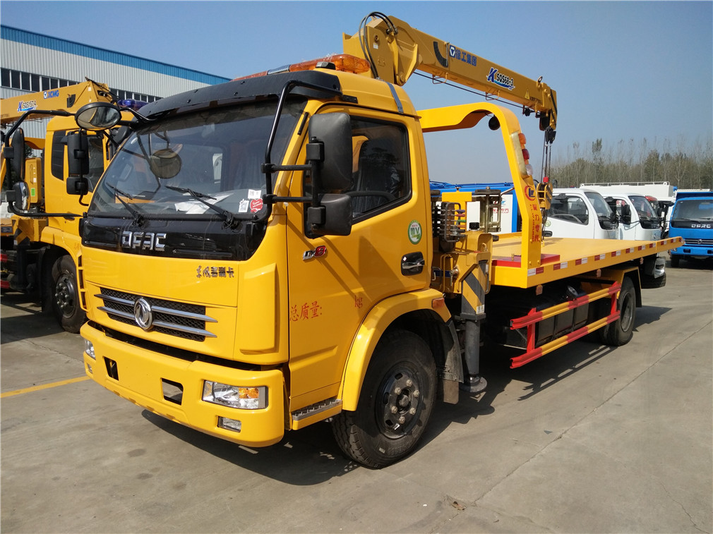 東風凱普特CLW5091TQZD5平板帶吊清障車