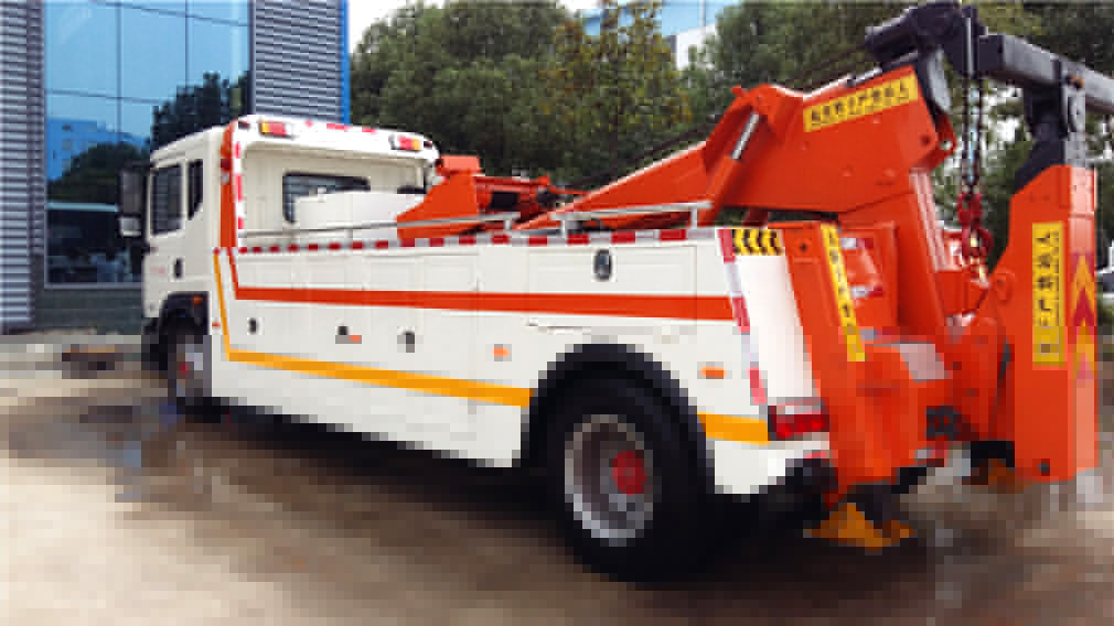 東風D9 CLW5162TQZD5一拖一清障車