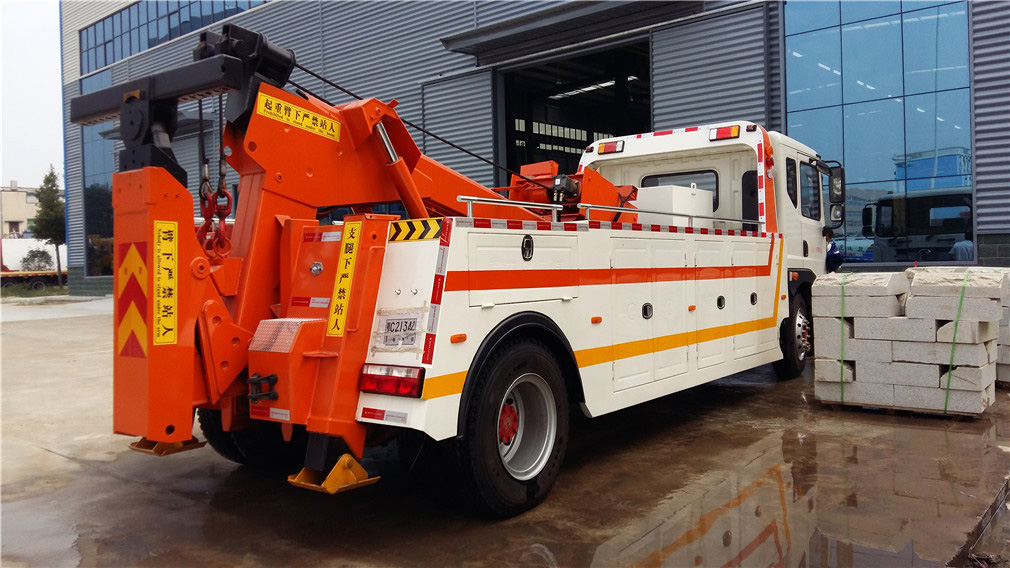 東風D9 CLW5162TQZD5一拖一清障車