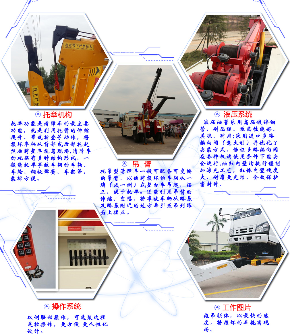 重汽后八輪CLW5250TQZZ5一拖一清障車