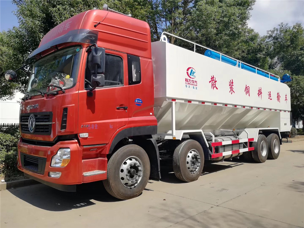 東風天龍前四后八【40立方】散裝飼料運輸車
