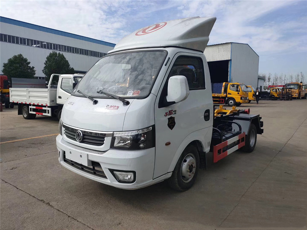 國六【3-4方 藍牌】東風途逸 勾臂垃圾車