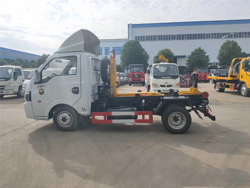 國六【3-4方 藍牌】東風途逸 勾臂垃圾車