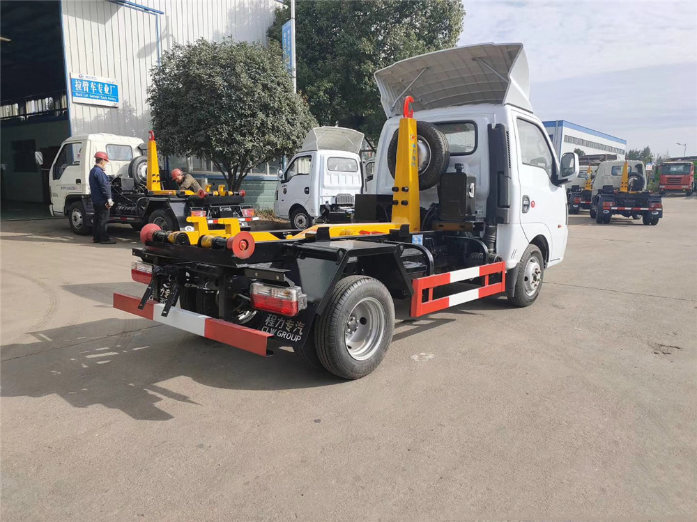 國六【3-4方 藍牌】東風途逸 勾臂垃圾車