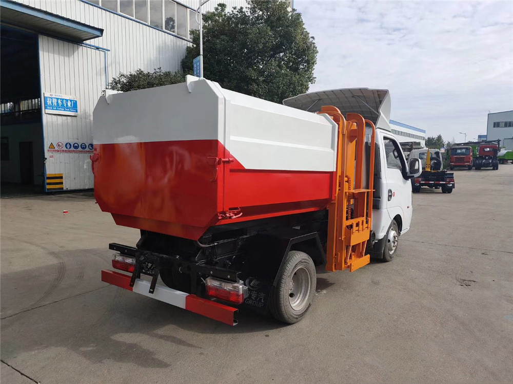 國六【3-4方 藍牌】東風途逸 掛桶垃圾車